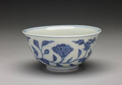 图片[2]-Bowl with four-seasons flowers decoration in underglaze blue, Ming dynasty, Yongle reign (1403-1424)-China Archive